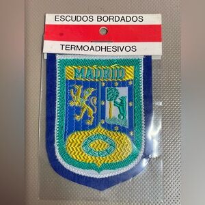 Vintage Madrid Patch made in Spain in Original Packaging